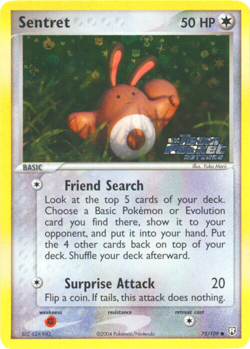 Sentret (75/109) (Stamped) [EX: Team Rocket Returns] | The Time Vault CA