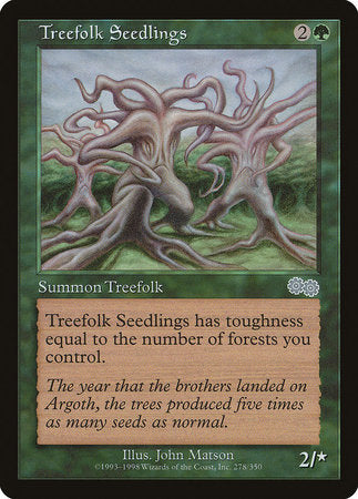 Treefolk Seedlings [Urza's Saga] | The Time Vault CA