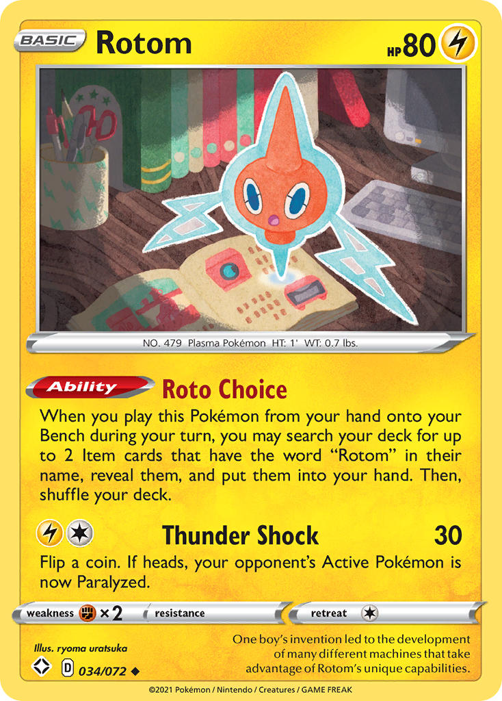 Rotom (034/072) [Sword & Shield: Shining Fates] | The Time Vault CA