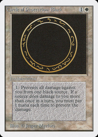 Circle of Protection: Black [Unlimited Edition] | The Time Vault CA