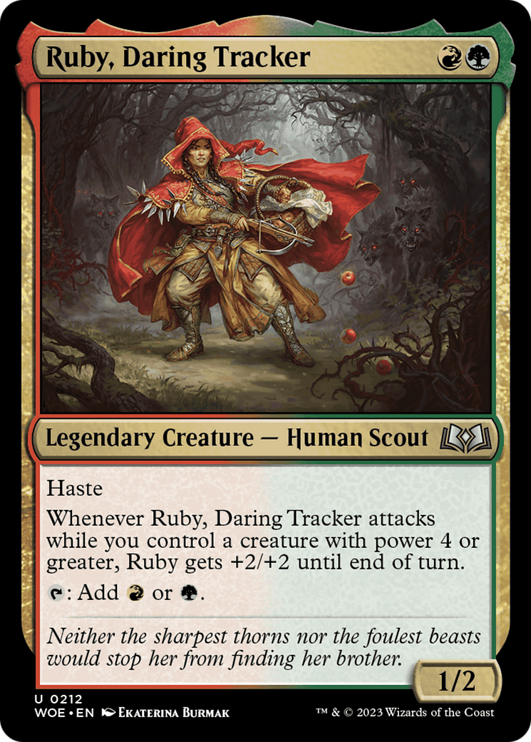 Ruby, Daring Tracker [Wilds of Eldraine] | The Time Vault CA