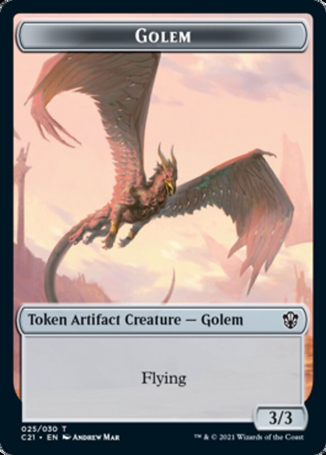 Golem (025) // Thopter Token [Commander 2021 Tokens] | The Time Vault CA