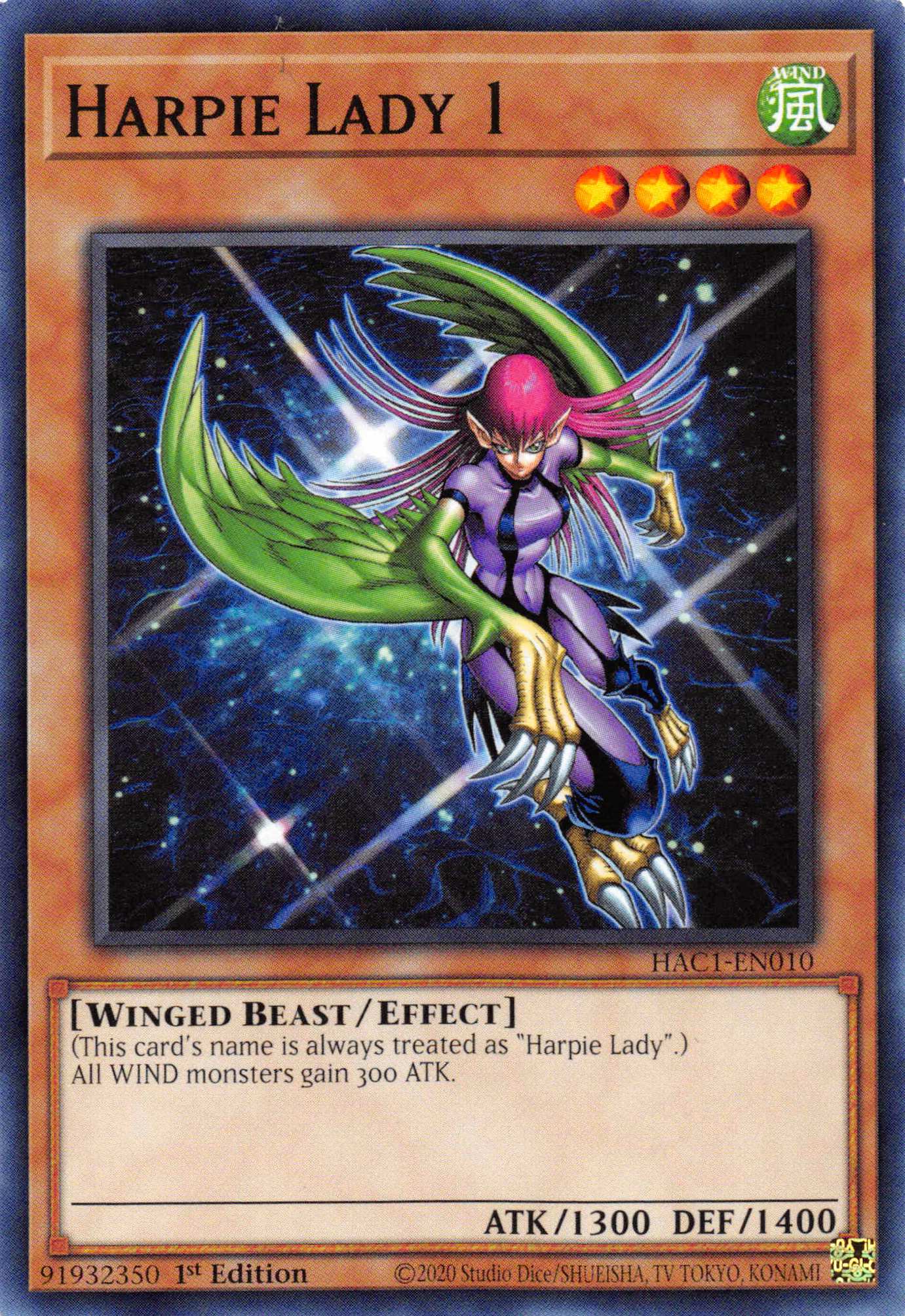 Harpie Lady 1 [HAC1-EN010] Common | The Time Vault CA