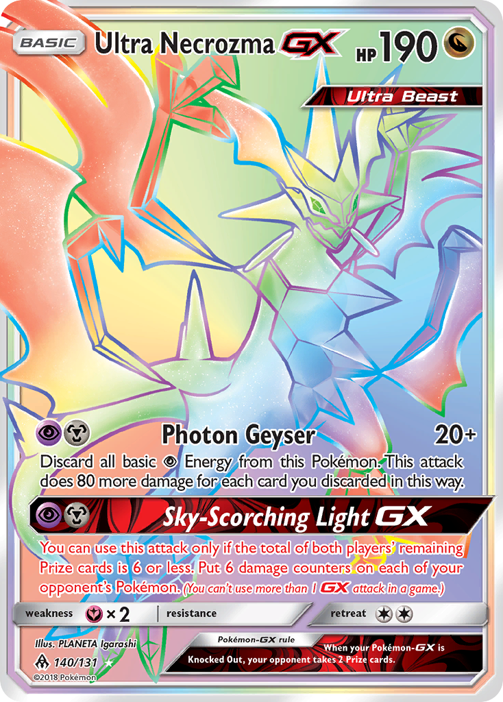 Ultra Necrozma GX (140/131) [Sun & Moon: Forbidden Light] | The Time Vault CA