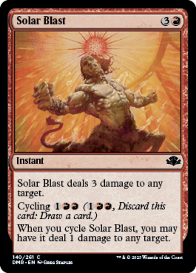 Solar Blast [Dominaria Remastered] | The Time Vault CA