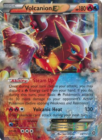 Volcanion EX (26/114) (Jumbo Card) [XY: Steam Siege] | The Time Vault CA