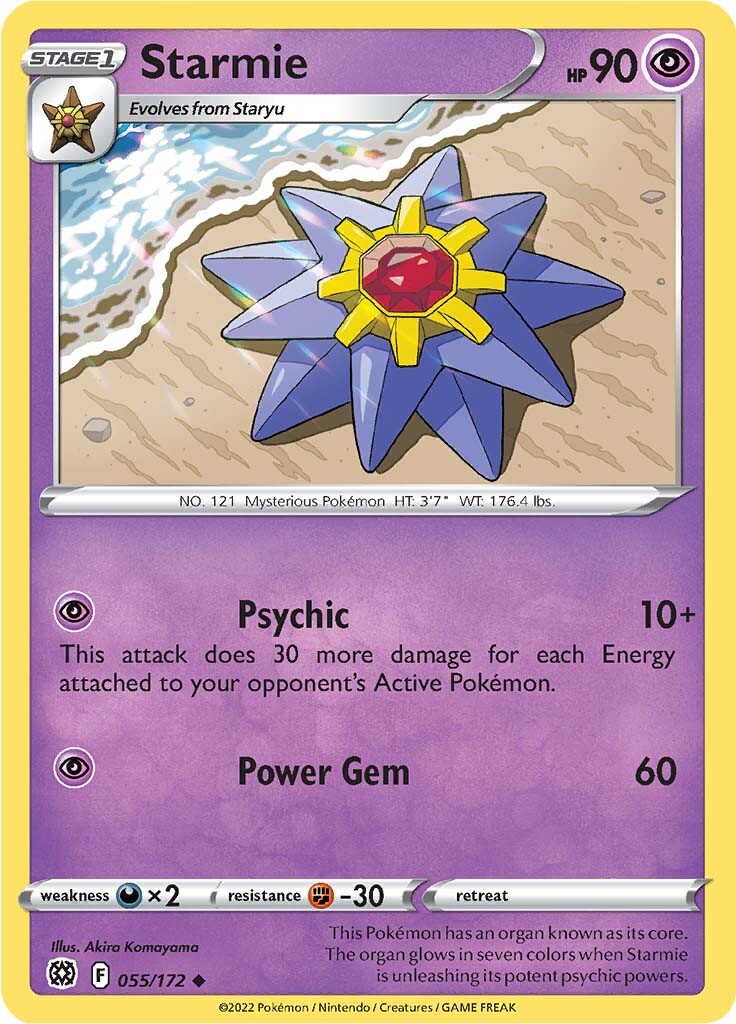 Starmie (055/172) [Sword & Shield: Brilliant Stars] | The Time Vault CA