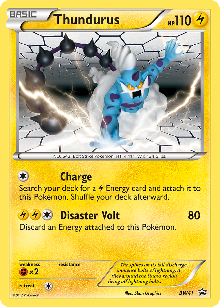 Thundurus (BW41) [Black & White: Black Star Promos] | The Time Vault CA