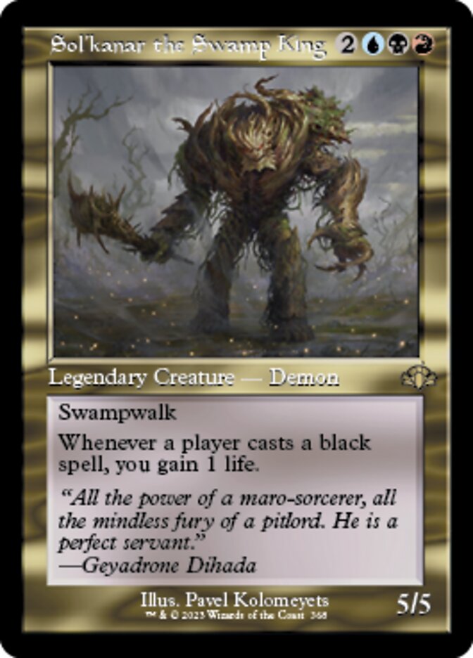 Sol'kanar the Swamp King (Retro) [Dominaria Remastered] | The Time Vault CA
