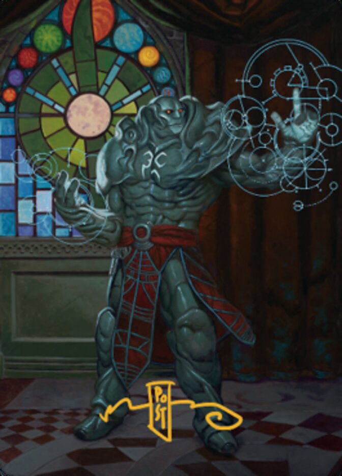 Karn, Living Legacy Art Card 2 (Gold-Stamped Signature) [Dominaria United Art Series] | The Time Vault CA