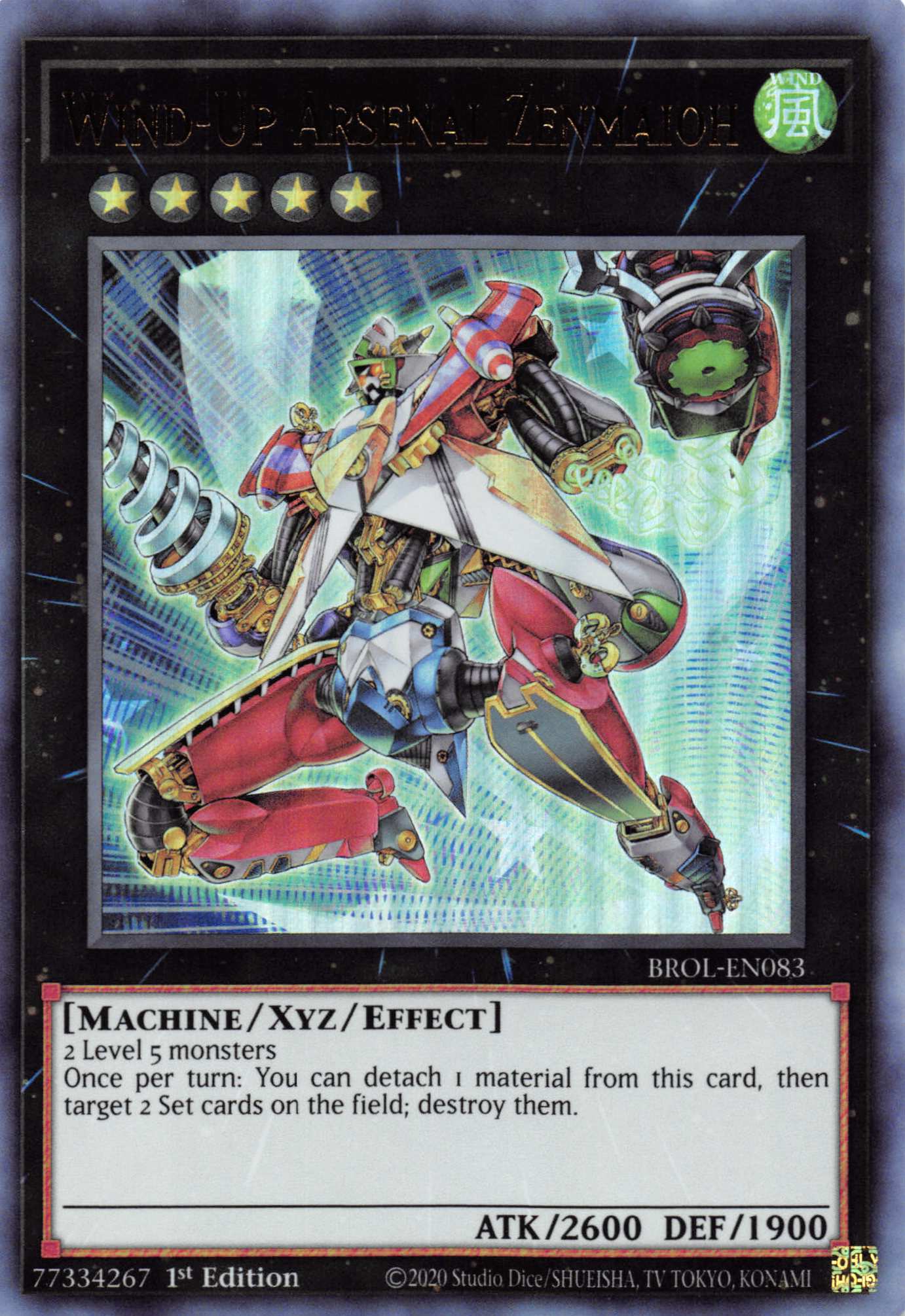 Wind-Up Arsenal Zenmaioh [BROL-EN083] Ultra Rare | The Time Vault CA