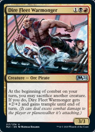 Dire Fleet Warmonger [Core Set 2021] | The Time Vault CA