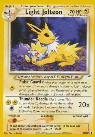 Light Jolteon (48/105) [Neo Destiny Unlimited] | The Time Vault CA