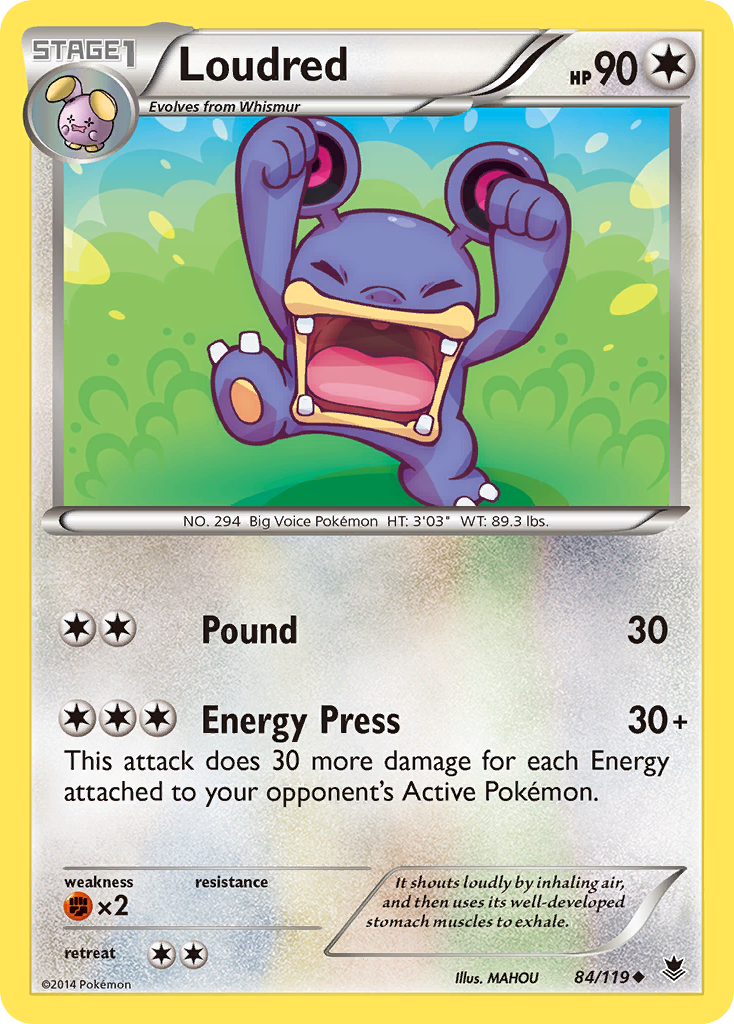 Loudred (84/119) [XY: Phantom Forces] | The Time Vault CA