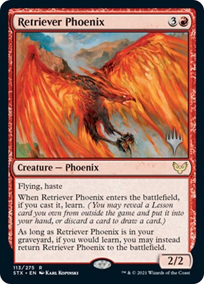 Retriever Phoenix (Promo Pack) [Strixhaven: School of Mages Promos] | The Time Vault CA