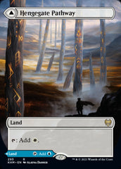 Hengegate Pathway // Mistgate Pathway (Borderless Alternate Art) [Kaldheim] | The Time Vault CA