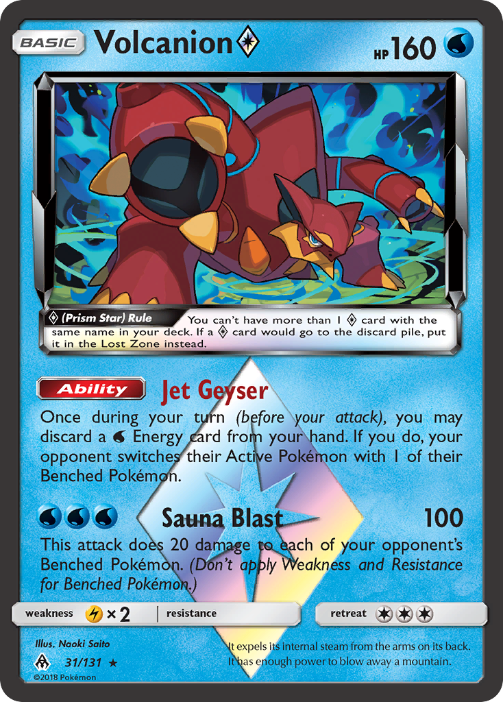 Volcanion (31/131) (Prism Star) [Sun & Moon: Forbidden Light] | The Time Vault CA