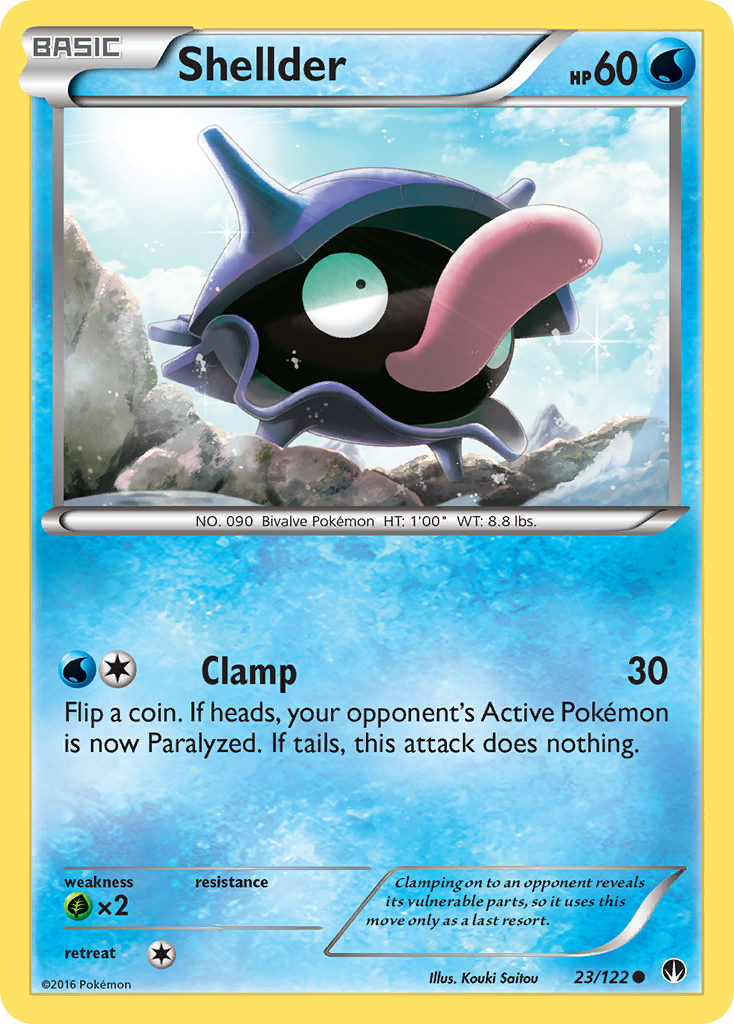 Shellder (23/122) [XY: BREAKpoint] | The Time Vault CA