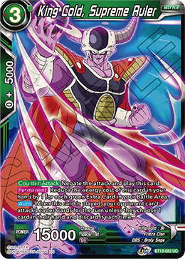 King Cold, Supreme Ruler (Uncommon) [BT13-082] | The Time Vault CA