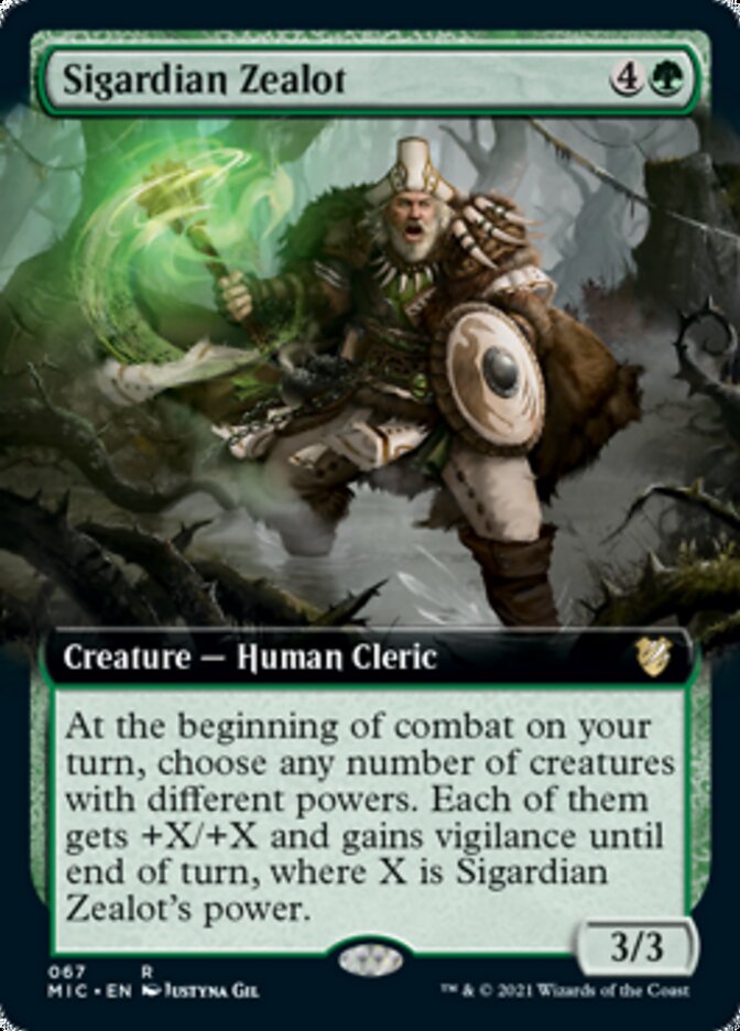 Sigardian Zealot (Extended) [Innistrad: Midnight Hunt Commander] | The Time Vault CA