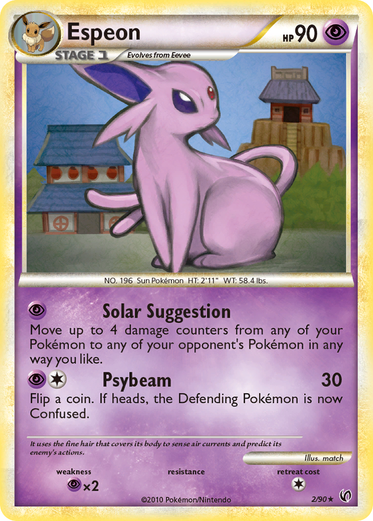 Espeon (2/90) [HeartGold & SoulSilver: Undaunted] | The Time Vault CA