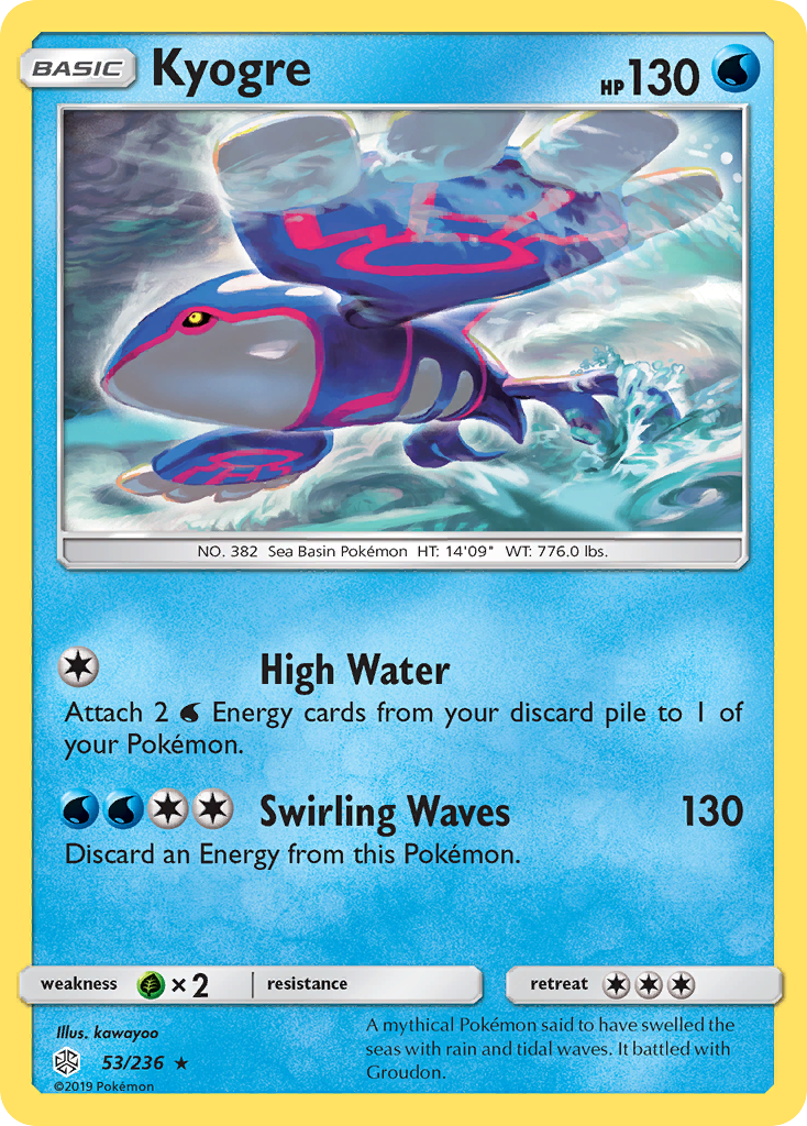 Kyogre (53/236) [Sun & Moon: Cosmic Eclipse] | The Time Vault CA