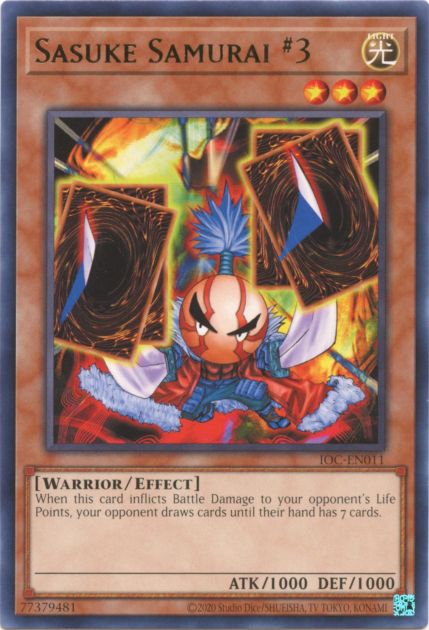 Sasuke Samurai #3 (25th Anniversary) [IOC-EN011] Rare | The Time Vault CA