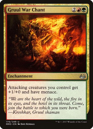 Gruul War Chant [Modern Masters 2017] | The Time Vault CA