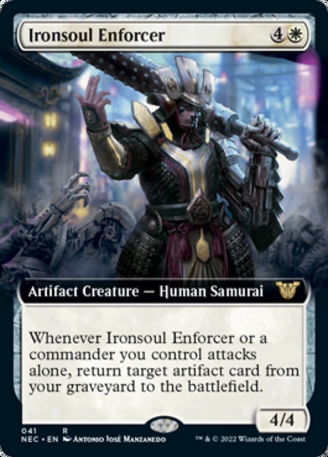 Ironsoul Enforcer (Extended) [Kamigawa: Neon Dynasty Commander] | The Time Vault CA