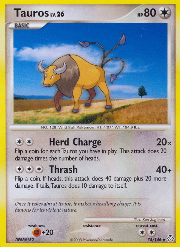 Tauros (74/146) [Diamond & Pearl: Legends Awakened] | The Time Vault CA