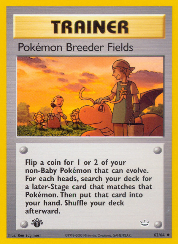 Pokemon Breeder Fields (62/64) [Neo Revelation 1st Edition] | The Time Vault CA