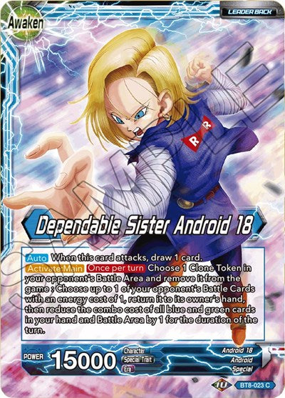 Android 18 // Dependable Sister Android 18 [BT8-023] | The Time Vault CA