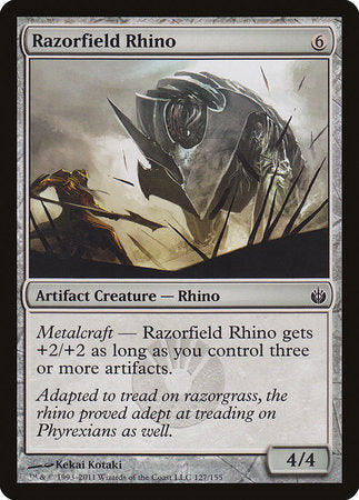 Razorfield Rhino [Mirrodin Besieged] | The Time Vault CA