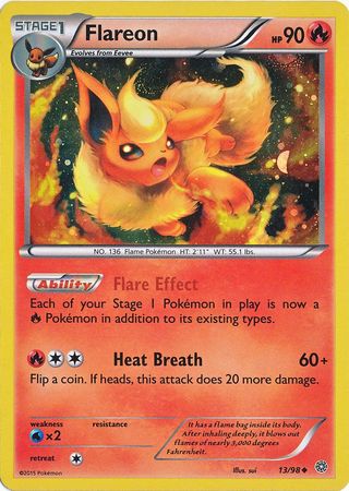 Flareon (13/98) (Cosmos Holo) [XY: Ancient Origins] | The Time Vault CA