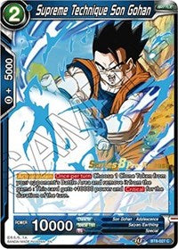 Supreme Technique Son Gohan (Malicious Machinations) [BT8-027_PR] | The Time Vault CA