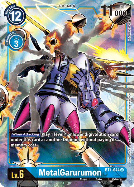 MetalGarurumon [BT1-044] (Alternate Art) [Release Special Booster Ver.1.0] | The Time Vault CA