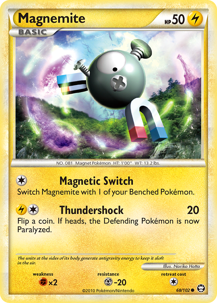 Magnemite (68/102) [HeartGold & SoulSilver: Triumphant] | The Time Vault CA