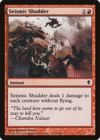 Seismic Shudder [Zendikar] | The Time Vault CA