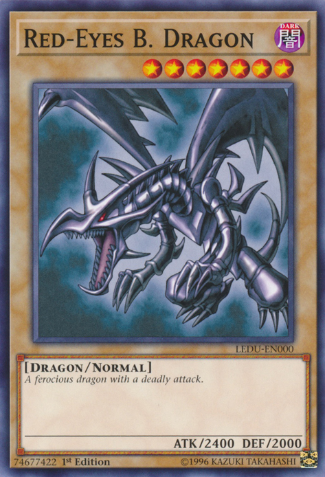 Red-Eyes B. Dragon [LEDU-EN000] Common | The Time Vault CA