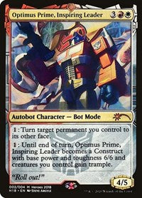 Optimus Prime, Inspiring Leader [Unique and Miscellaneous Promos] | The Time Vault CA