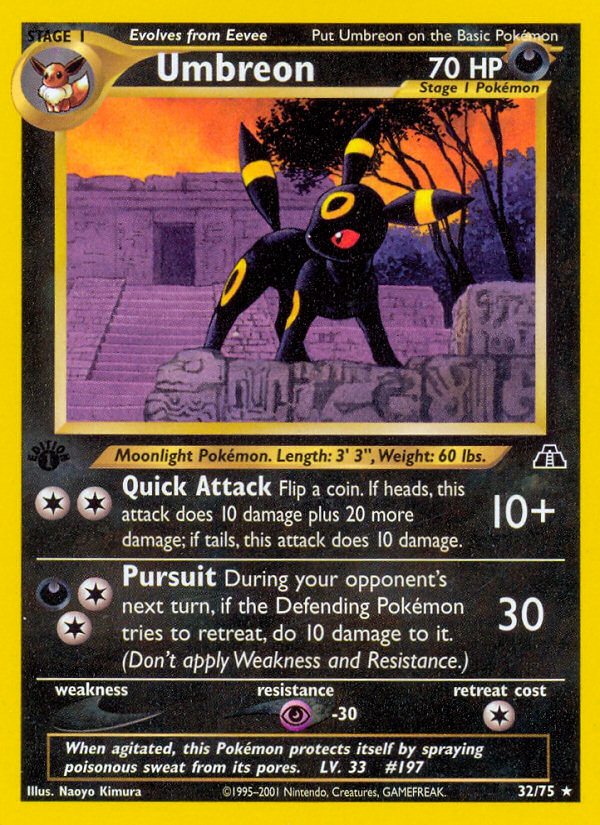 Umbreon (32/75) [Neo Discovery 1st Edition] | The Time Vault CA