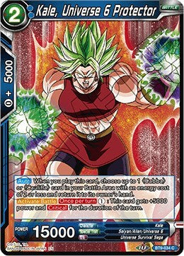 Kale, Universe 6 Protector [BT9-034] | The Time Vault CA