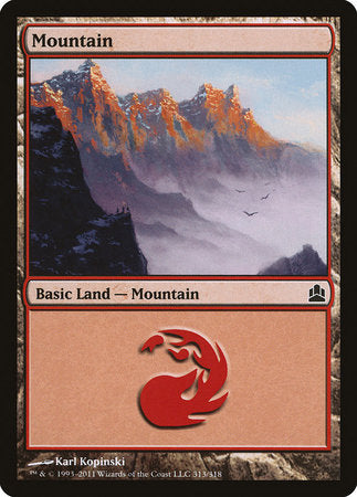 Mountain (313) [Commander 2011] | The Time Vault CA