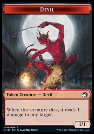 Devil Token [Innistrad: Midnight Hunt Tokens] | The Time Vault CA