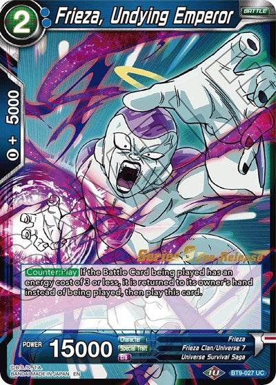 Frieza, Undying Emperor (Universal Onslaught) [BT9-027] | The Time Vault CA