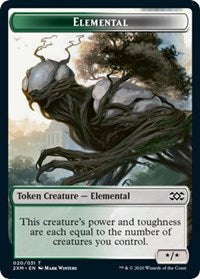 Elemental // Treasure Double-sided Token [Double Masters Tokens] | The Time Vault CA