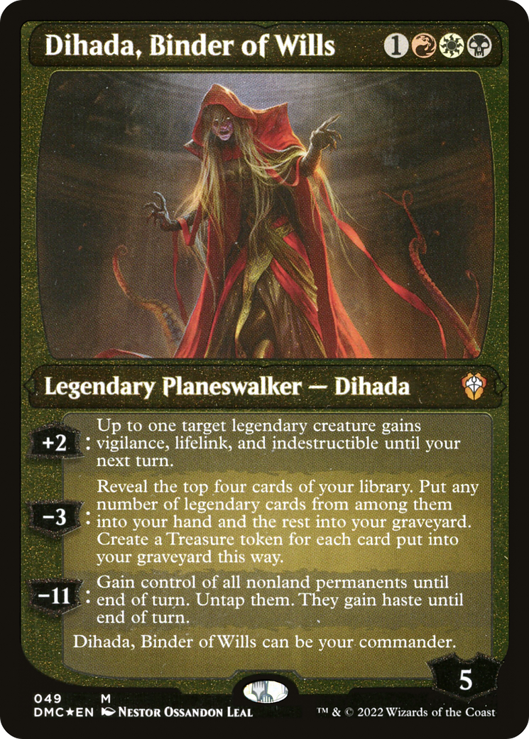 Dihada, Binder of Wills (Showcase Display Commander) [Dominaria United Commander] | The Time Vault CA