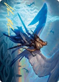 Righteous Valkyrie Art Card (Gold-Stamped Signature) [Kaldheim: Art Series] | The Time Vault CA