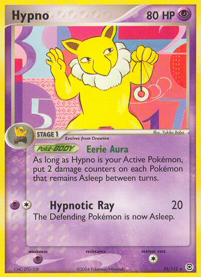 Hypno (25/112) [EX: FireRed & LeafGreen] | The Time Vault CA