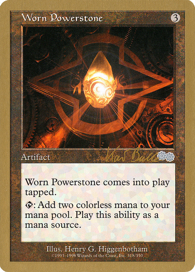 Worn Powerstone (Kai Budde) [World Championship Decks 1999] | The Time Vault CA